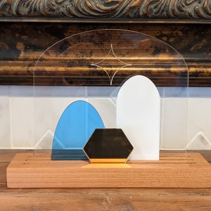 Modern Minimalist Christmas Nativity Set | Holy Family Only | Boho Nativity Holiday Decor