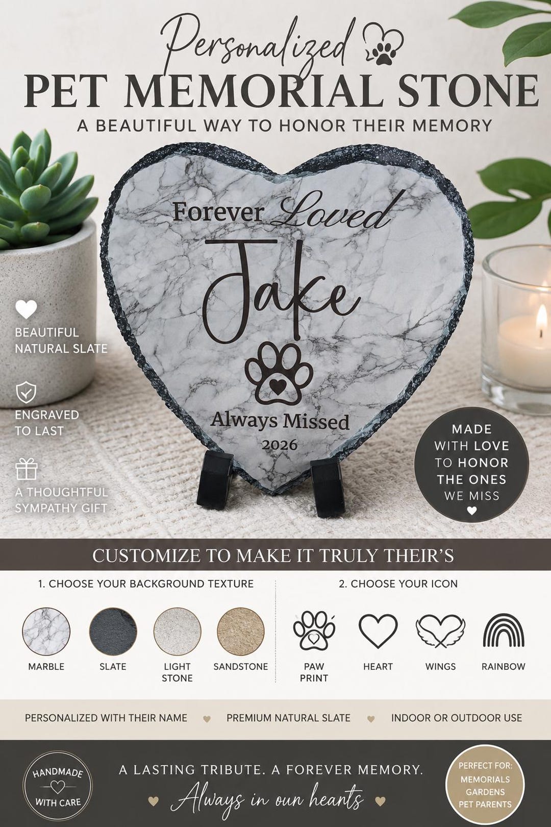 Crossed the Rainbow Bridge Pet Memorial Plaque. Forever in Our Hearts ...