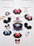 Personalized Disney Cruise Door Magnets Mickey Mouse Ears Customize Name Disney Family Cruise Ship Stateroom Decor Free Disney Characters