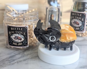 Rhinoceros Beetle. Giant Stag Beetle Hair Clip. Fun Hair Claw Clip. Fun Hair Clips. Hair Accessories. Giant Beetle. Oddities and curiosities