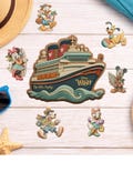 Personalized Disney Cruise Door Magnets set Mickey Mouse Customize Name Disney Family Cruise Ship DCL Personalized Family Name