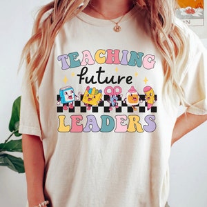 Zukünftige Führer unterrichten, Lehrer Shirt, Retro Groovy Lehrer Shirts, Lehrer Geschenke, Lehrer Wertschätzung Geschenk, zurück in die Schule Shirts, Lehrer