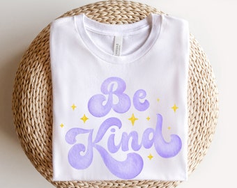 Be Kind Retro Groovy Shirt, Positive shirt, Self Love t-shirt, Happy Face shirt, Inspirational shirt, Happiness shirt, Happy shirt, Be Kind