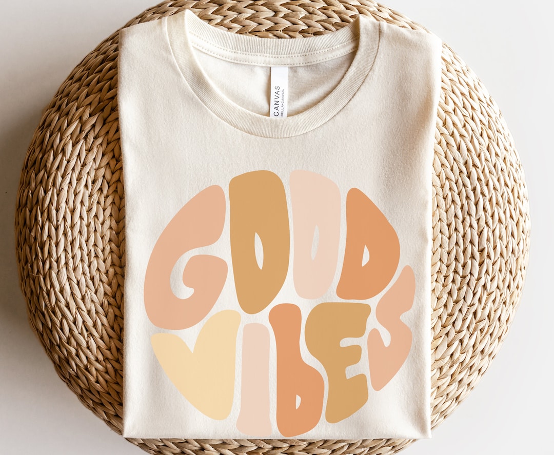 Good Vibes Shirt, Positive Shirt, Self Love T-shirt, Happy Face Shirt ...