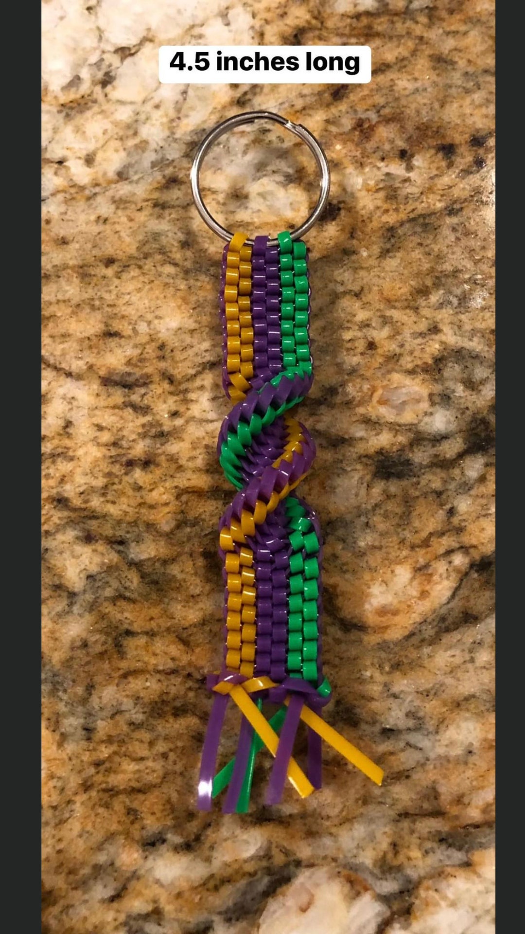 Mardi Gras Boondoggle Keychain - Etsy