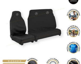 Seat Cover Seat Area Front Seat For Mercedes Benz W212 Black White
