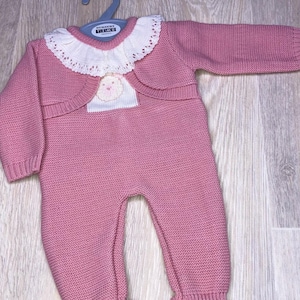 Baby girls Spanish outfit with built in cardigan
