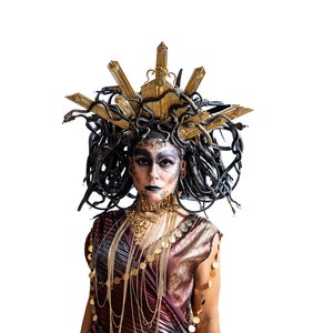 CUSTOM MEDUSA HEADPIECE- Gorgon Headpiece, Snake Headpiece, Greek Goddess, Snake Lady, Snake Queen, Custom Made - 3 to 4 Weeks