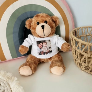 Teddy mit Foto / Bild Kuschelbär Bär mit T-Shirt 1.1. Bild 1