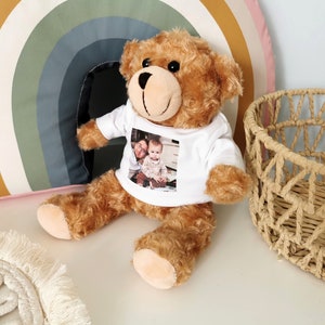 Teddy mit Foto / Bild Kuschelbär Bär mit T-Shirt 1.1. Bild 2