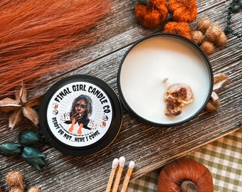 Ready or Not Candle – Sweet Tobacco Scented Soy Candle, Horror Theme