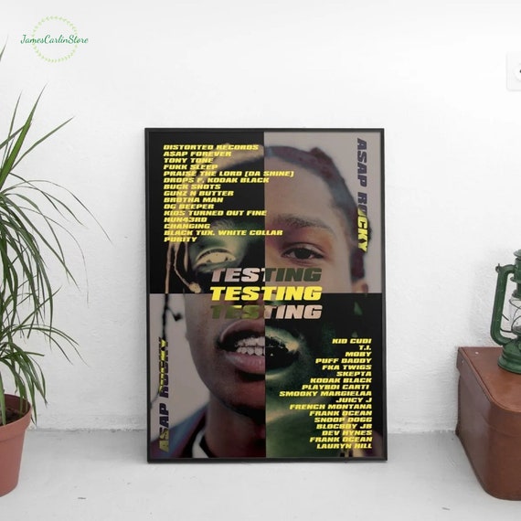 asap rocky testing poster