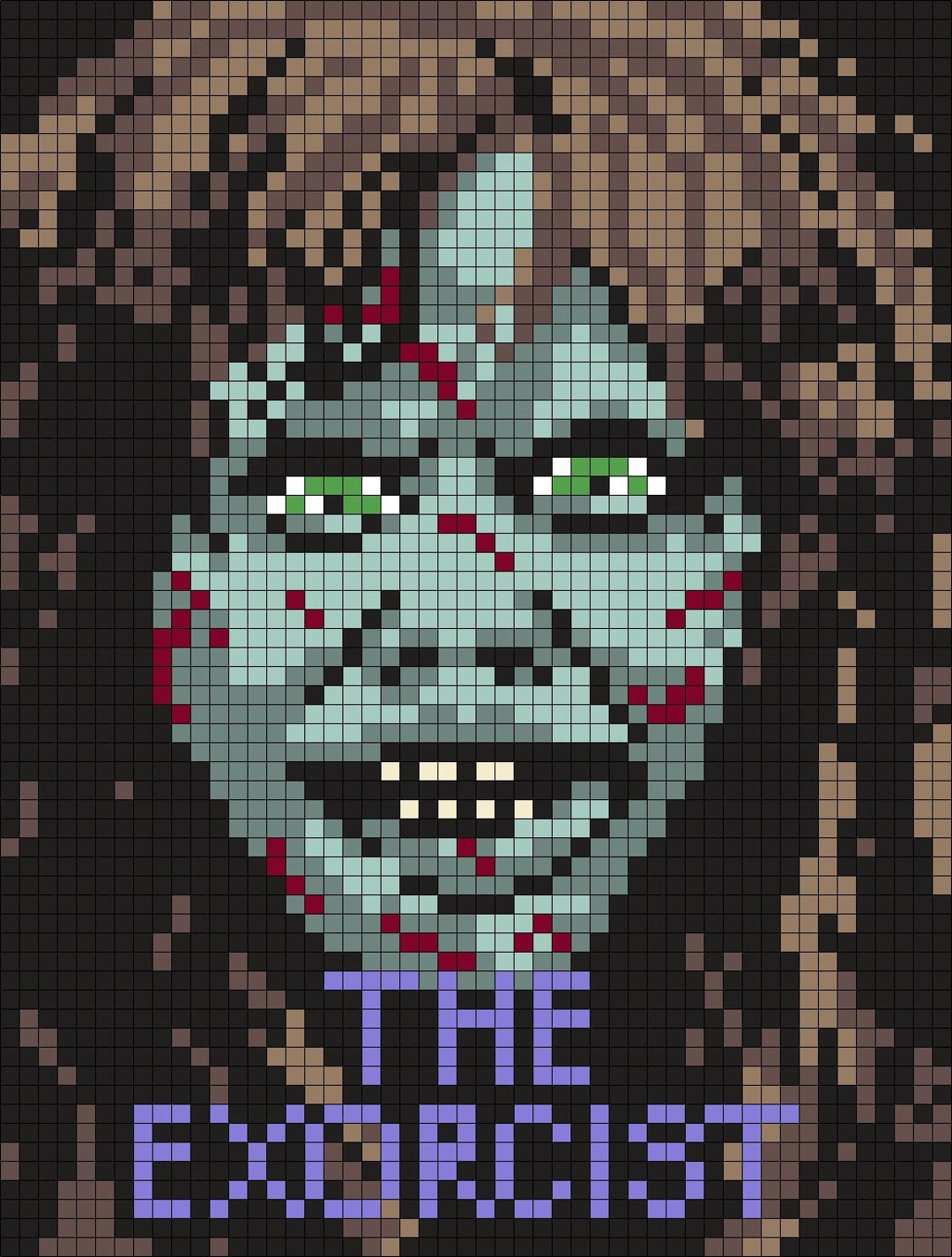 Horror Perler Bead Sculpture Etsy