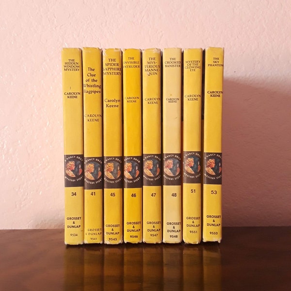 Nancy Drew books Matte Yellow Your Choice 34,41,45