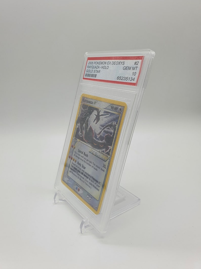 HOLOGRAPHIC Rayquaza Gold Star Holo Pokemon PROXY READ Psa Proxy Real Holo Version