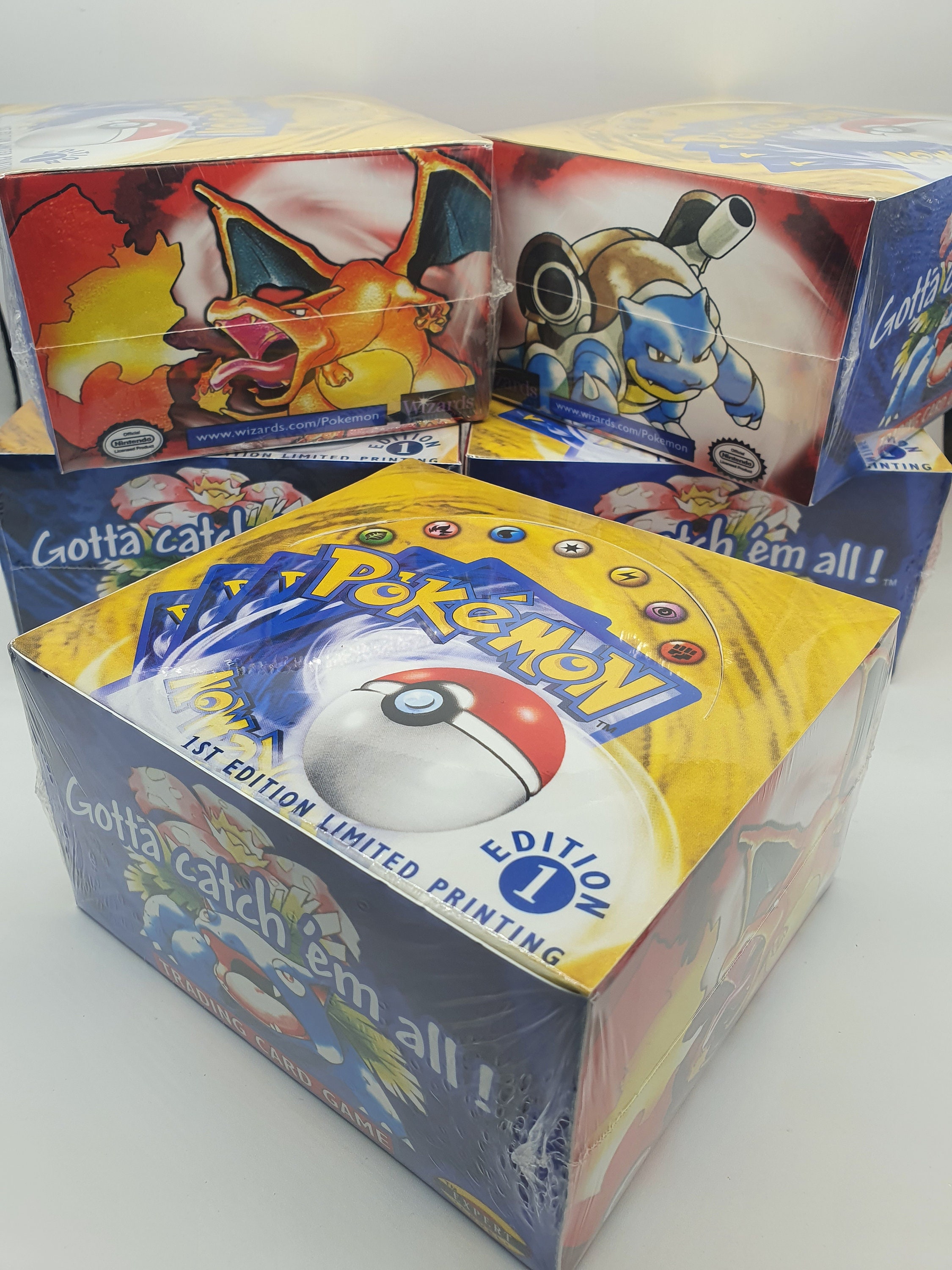 Custom Pokemon SEALED Base set Box 1st Edition Booster Box Etsy