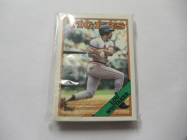 1988 Set Topps Detroit Tigers Team Baseball Cards