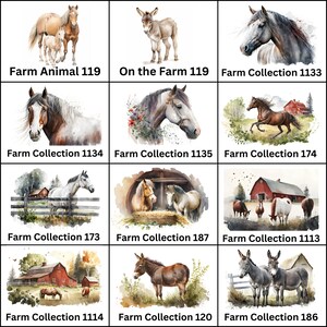 Large Personalized Horse Farm Signs Choose Your Watercolor Look Equine Graphic Colorful and Durable UV Non-Rusting image 6