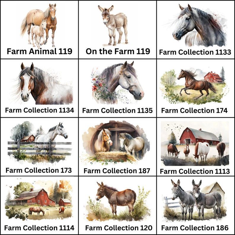 Large Personalized Horse Farm Signs Choose Your Watercolor Look Equine Graphic Colorful and Durable UV Non-Rusting image 6
