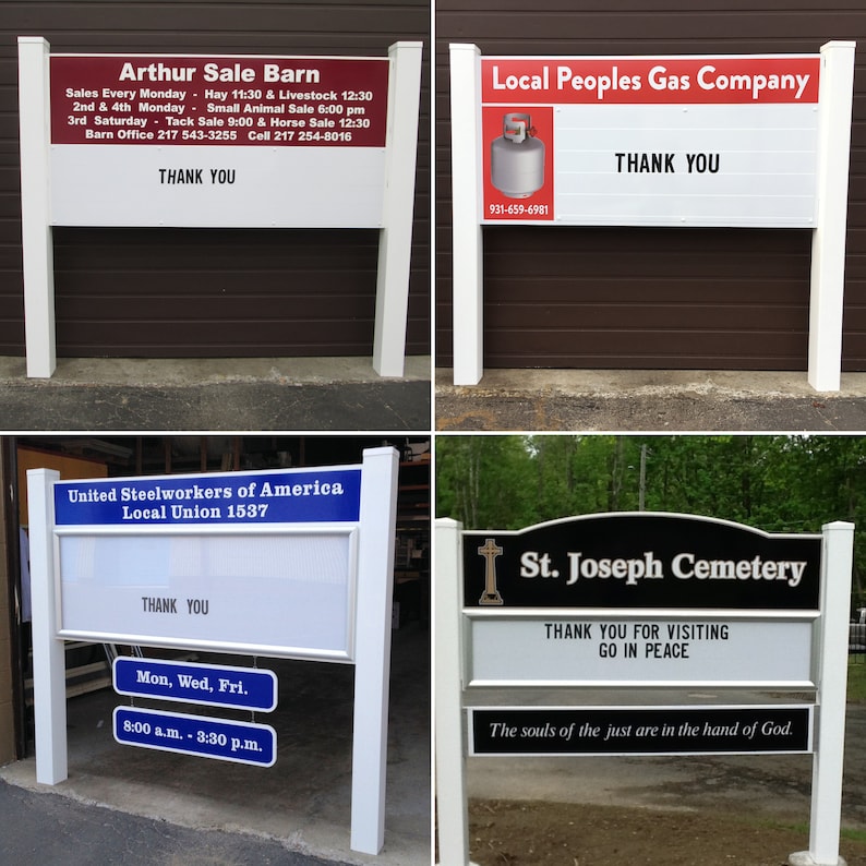 Custom Magnetic Reader Board Sign: Outdoor Business Marquee - Etsy