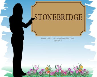 Custom 30"x48" 2-sided sign