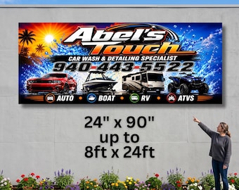 Business Sign: Extra Large Outdoor Display (Rustproof, UV Protected, Rigid, Durable)