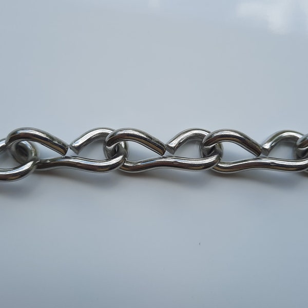 Stainless Steel Jack Chain #12 Gauge -  Heavy Duty Outdoor Indoor - Use to Hang Signs - Sign Hanging Hardware - Sold In 24" Length