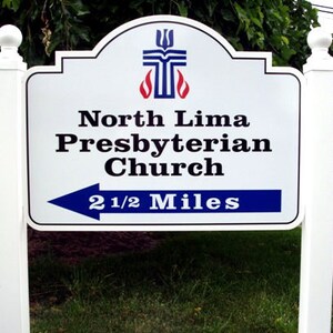 Custom Church Welcome Sign: Non-Rusting PVC, Outdoor, Personalized bild 7