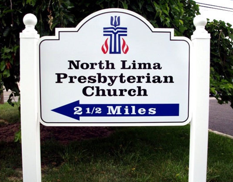 Custom Church Welcome Sign: Non-Rusting PVC, Outdoor, Personalized bild 7
