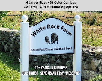 Business Logo Sign: Outdoor Custom Vinyl (Farm, HOA, Airbnb)