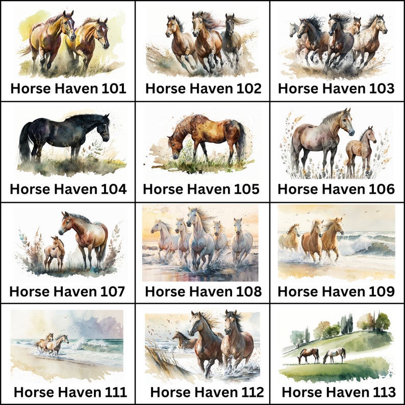 Large Personalized Horse Farm Signs Choose Your Watercolor Look Equine Graphic Colorful and Durable UV Non-Rusting image 4