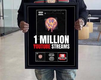 YouTube Streaming Award Design - Celebrate Success - Customized Trophies for YouTubers - Personalized Recognition - Printable Custom File