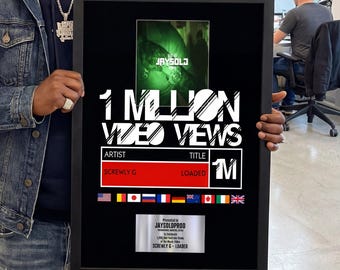 Custom YouTube Milestone Awards: Celebrate Success - Unique Trophies for YouTubers - Handcrafted Recognition - Perfect Gift for Streamers