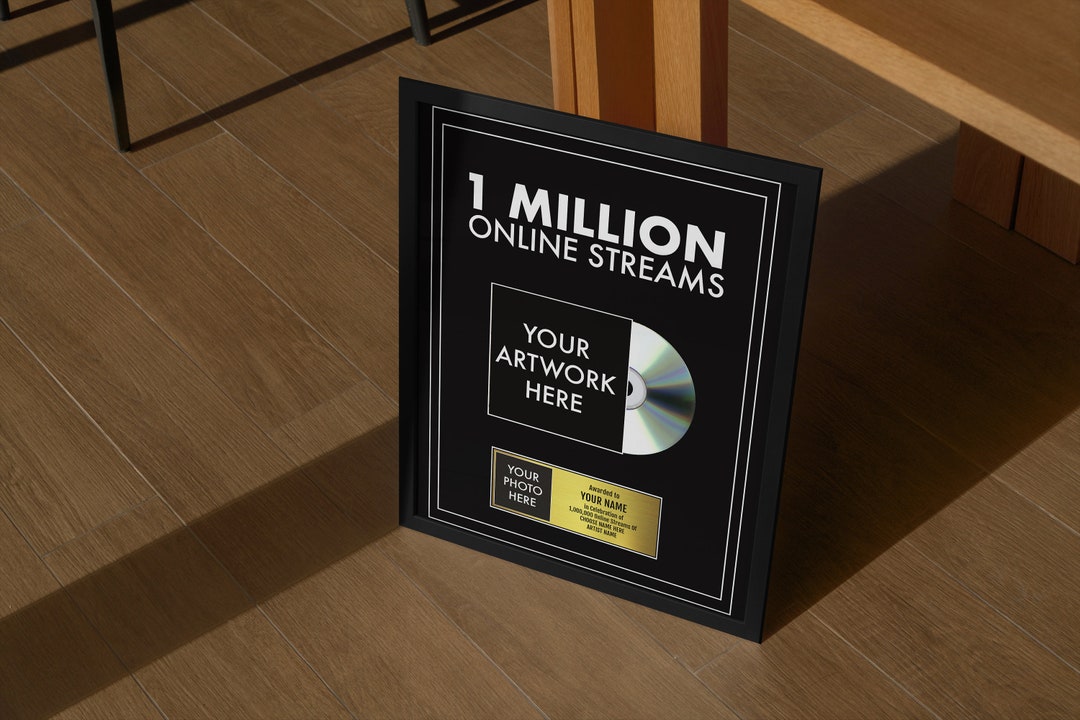 MUSIC AWARD Plaque, Record Award, Custom Record Plaque, Personalized Award, Custom Award for