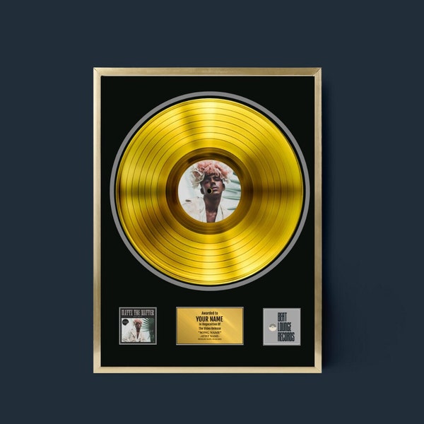 MUSIC STREAMING AWARD, Custom Vinyl Record, Award, Vinyl Record Plaque, Streaming Success Award For Musicians & Podcasts Any # Of Streams