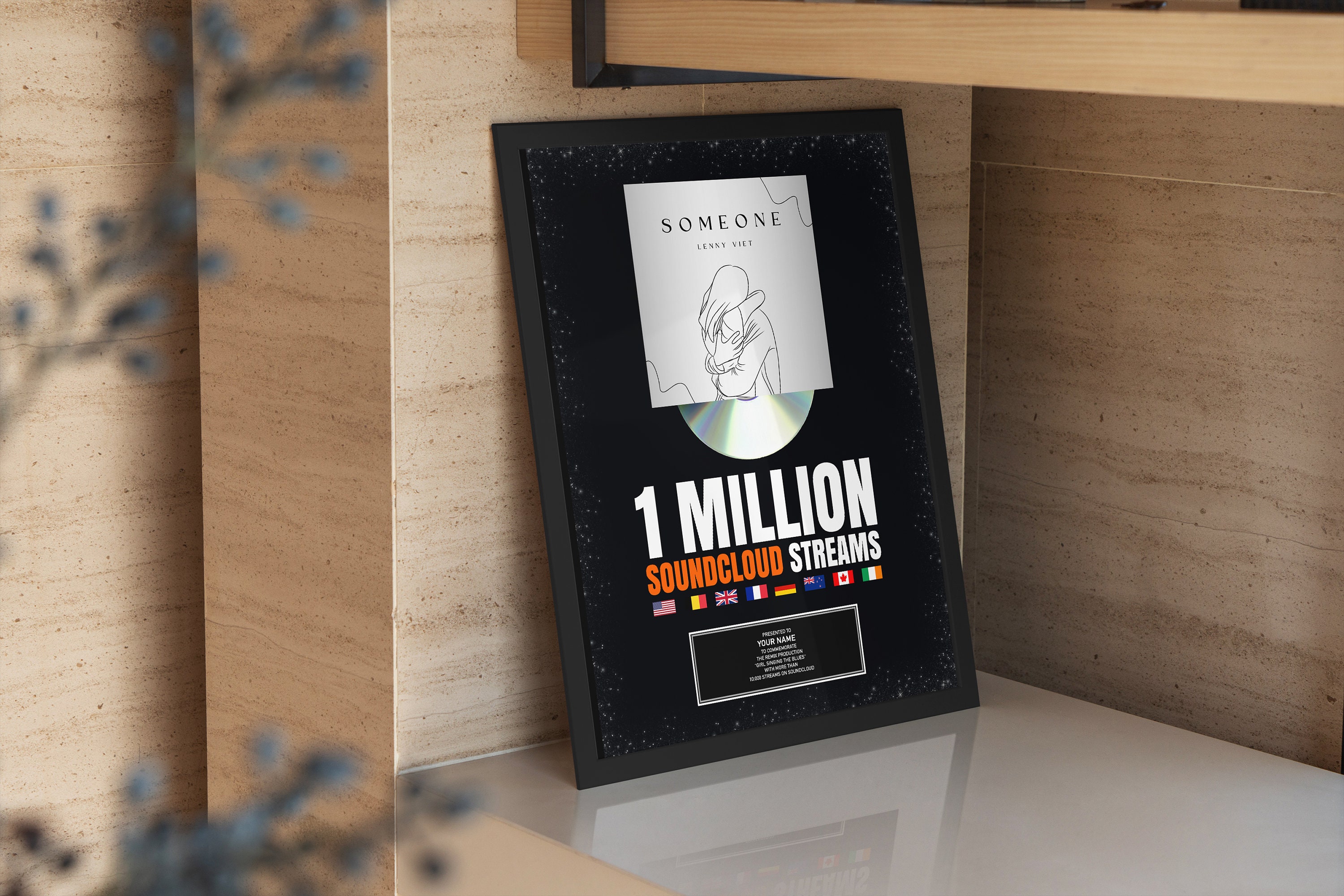 Soundcloud Music Plaque