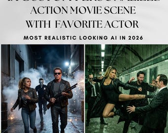 Be in a Movie Scene with Your Favorite Actor – Custom Film Style Photo | Personalized Celebrity Edit