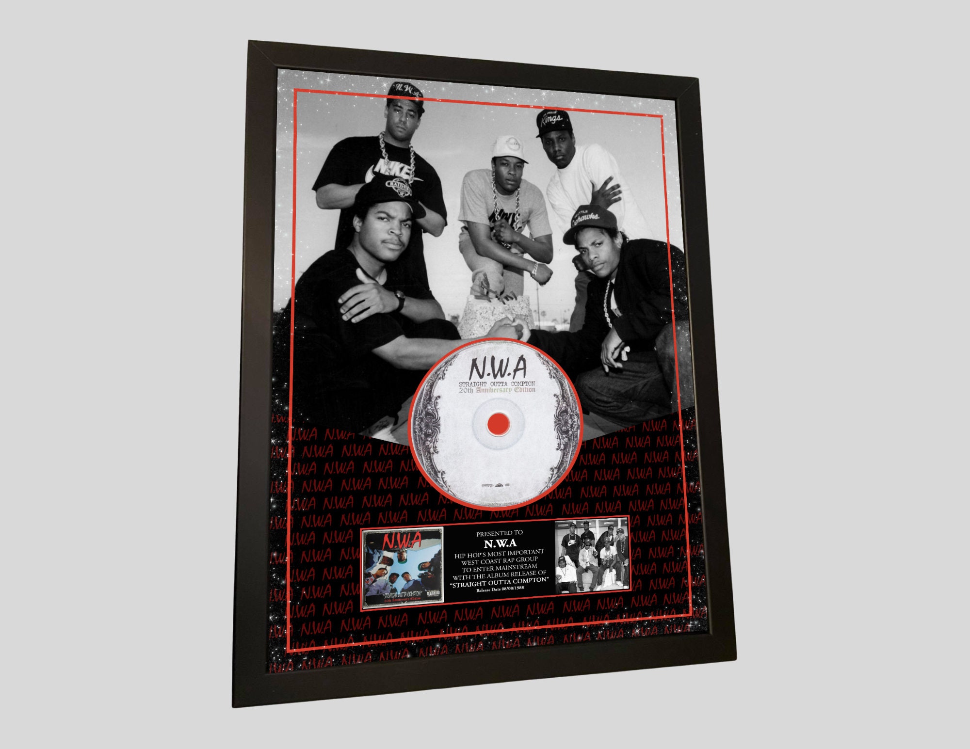 NWA Straight Outta Compton Album CD A3 30 X 40 Cm Music - Etsy Sweden