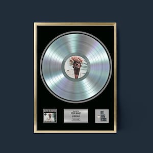 MUSIC STREAMING AWARD, Custom Vinyl Record, Award, Vinyl Record Plaque, Streaming Success Award For Musicians & Podcasts Any # Of Streams