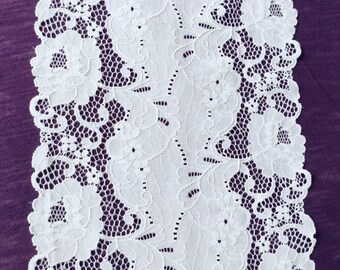 White flower lace light stretch lace for bramaking/ lace bra making/lace lingerie/ bra lace/ lingrie lace/ bralette supplies