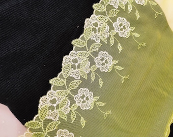 Embroidery yellow lace light stretch lace for bramaking/ lace bra making/lace lingerie/ bra lace/ lingrie lace/ bralette supplies