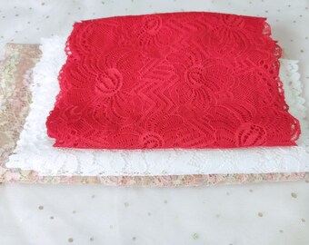 Set of 6m soft stretch lace for bramaking/ lace bra making/lace lingerie/ bra lace/ lingrie lace/ bralette supplies/bra sewing