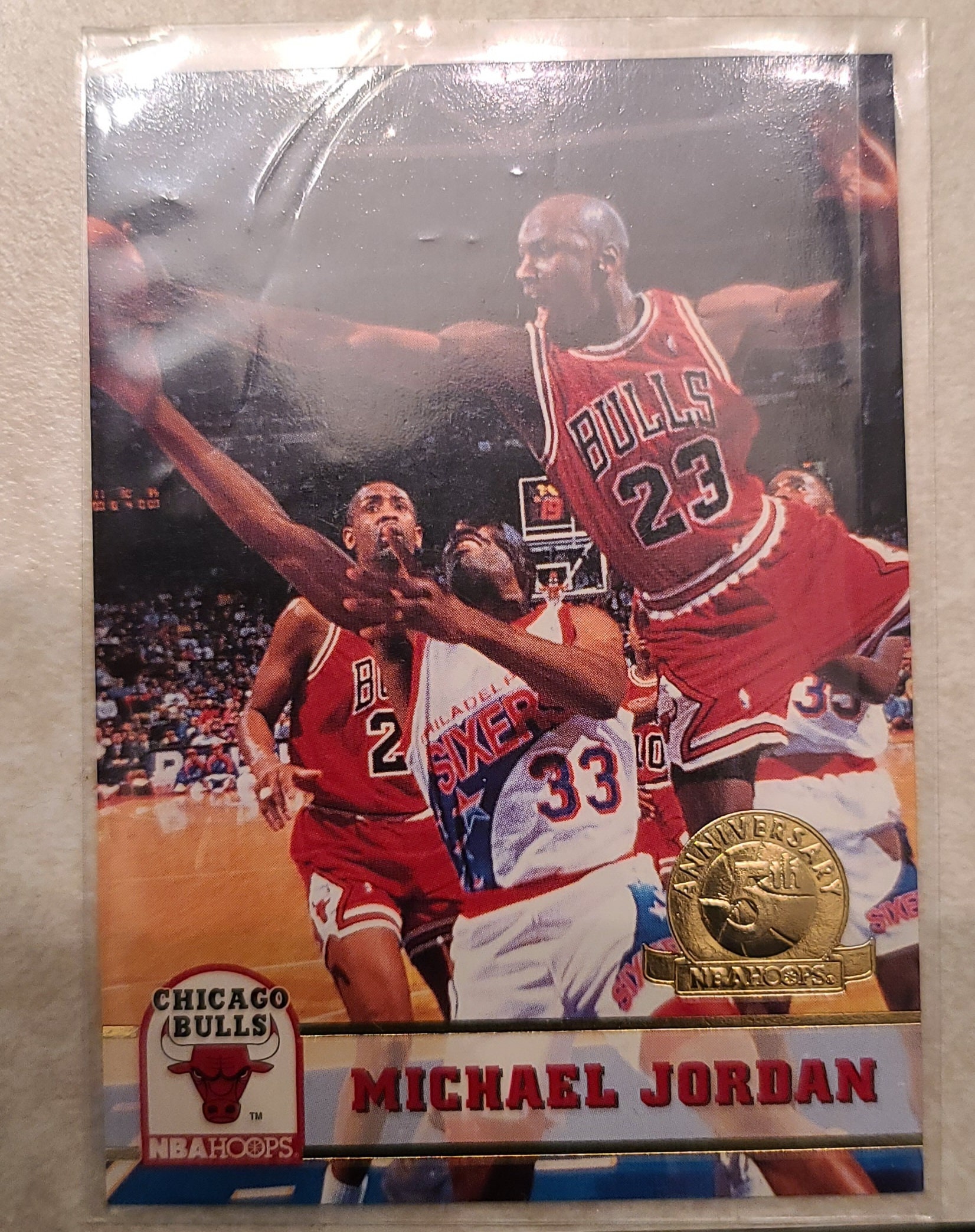 199394 Hoops 5th Anniversary GOLD 28 Michael Jordan Etsy