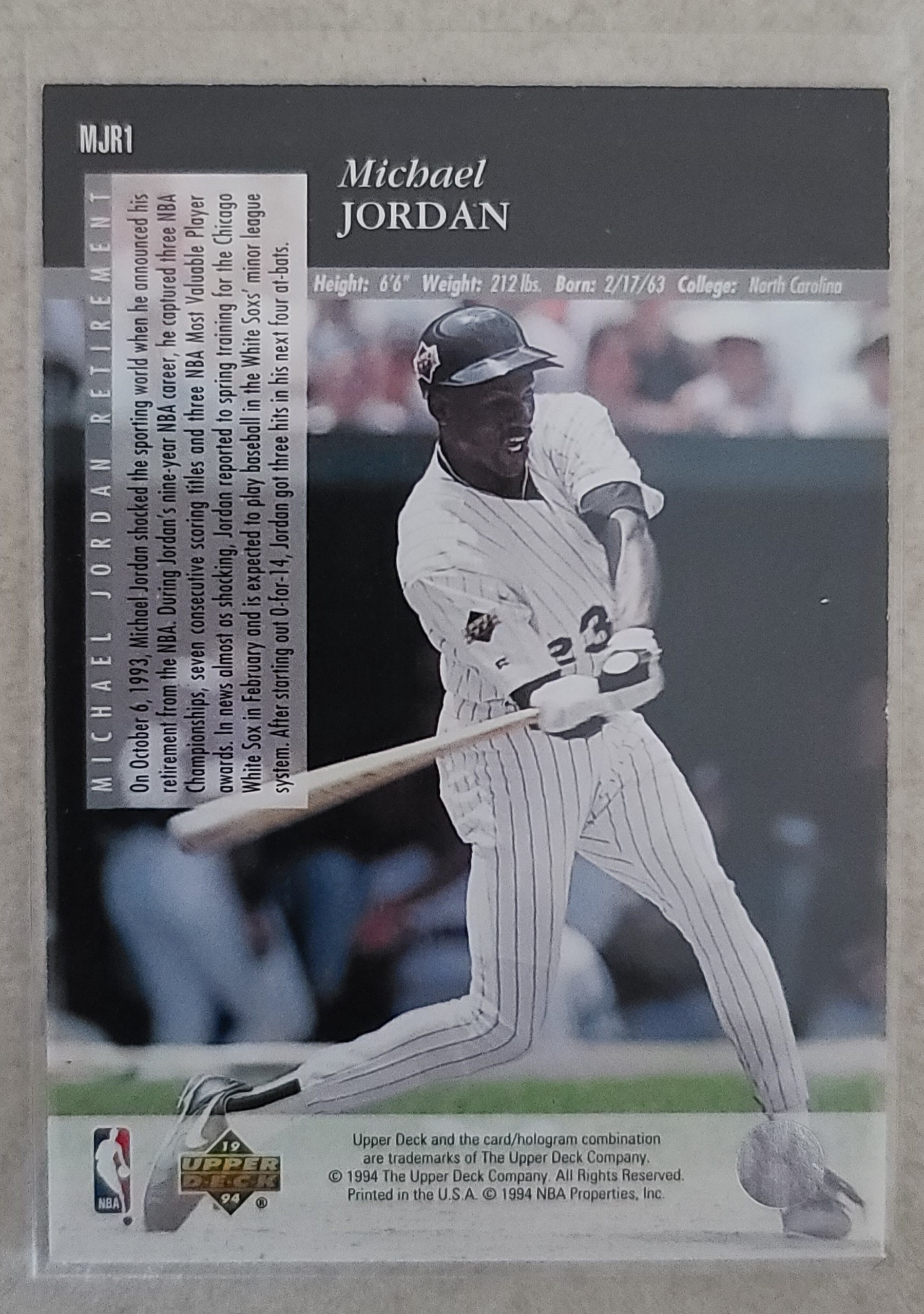 Rare Michael Jordan Card 1993 Etsy