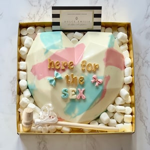 Chocolate Breakable Heart (baby shower / gender reveal) - US Only