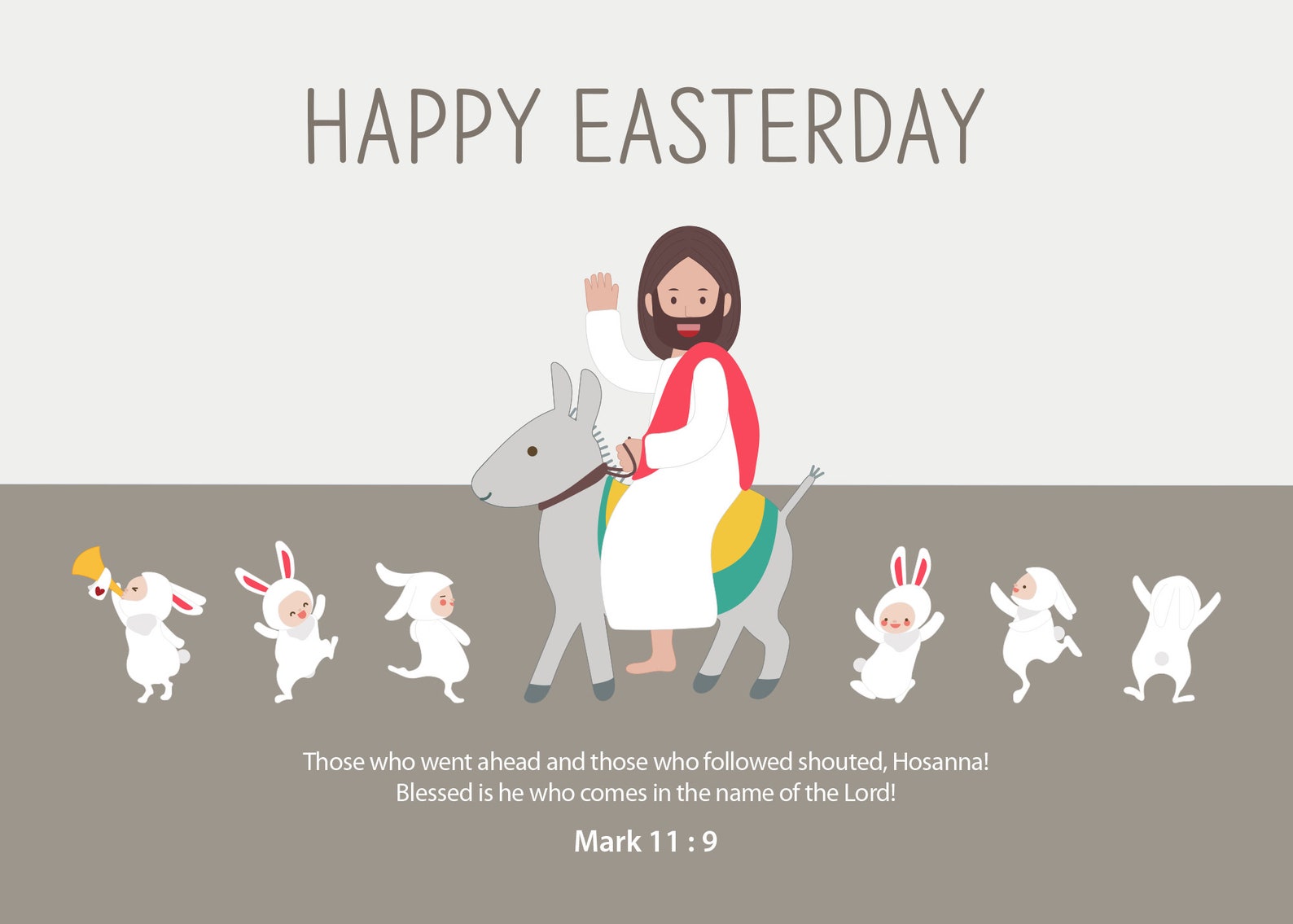 Easter Bible Verse Print JESUS and Bunny Children's Etsy