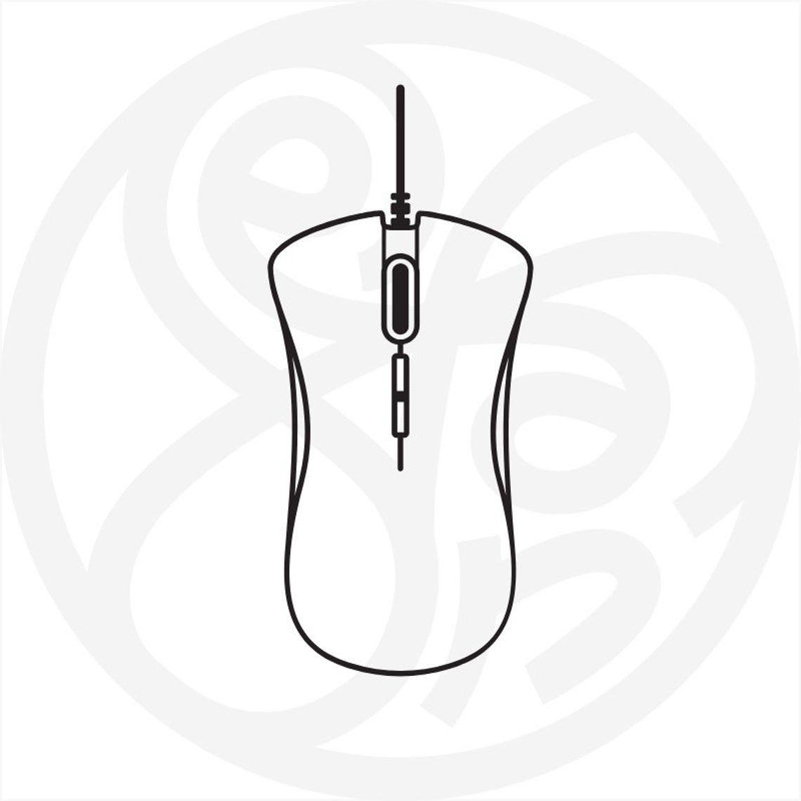 Gaming Mouse Icon Svg Icon Vector Png Pdf Scalable Etsy