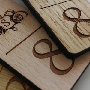 Key-Fob Key-Tag Key Ring Personalised for your Business Standard Size Engraved Logo and Room Number