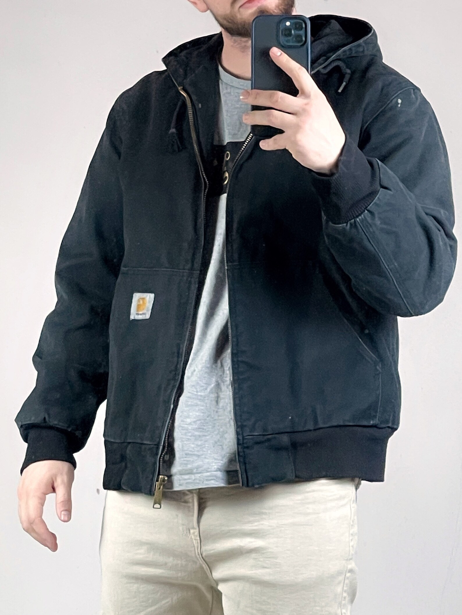 Carhartt Detroit trabajar chaqueta vintage Etsy