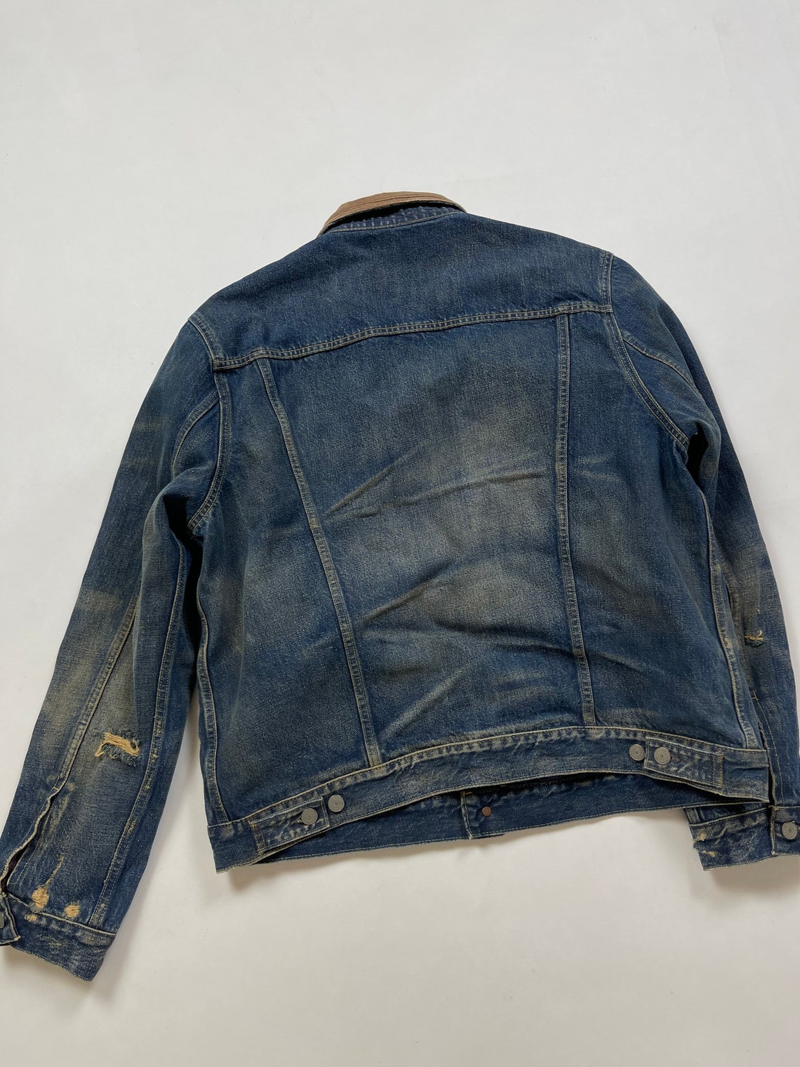 RRL polo Ralph Lauren vintage 90s denim jacket | Etsy